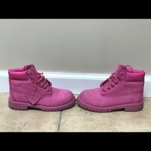 Pink Timberlands Girls